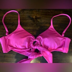 Women’s pink & turtle shell ring bikini. Cut out tags and do not remember brand.